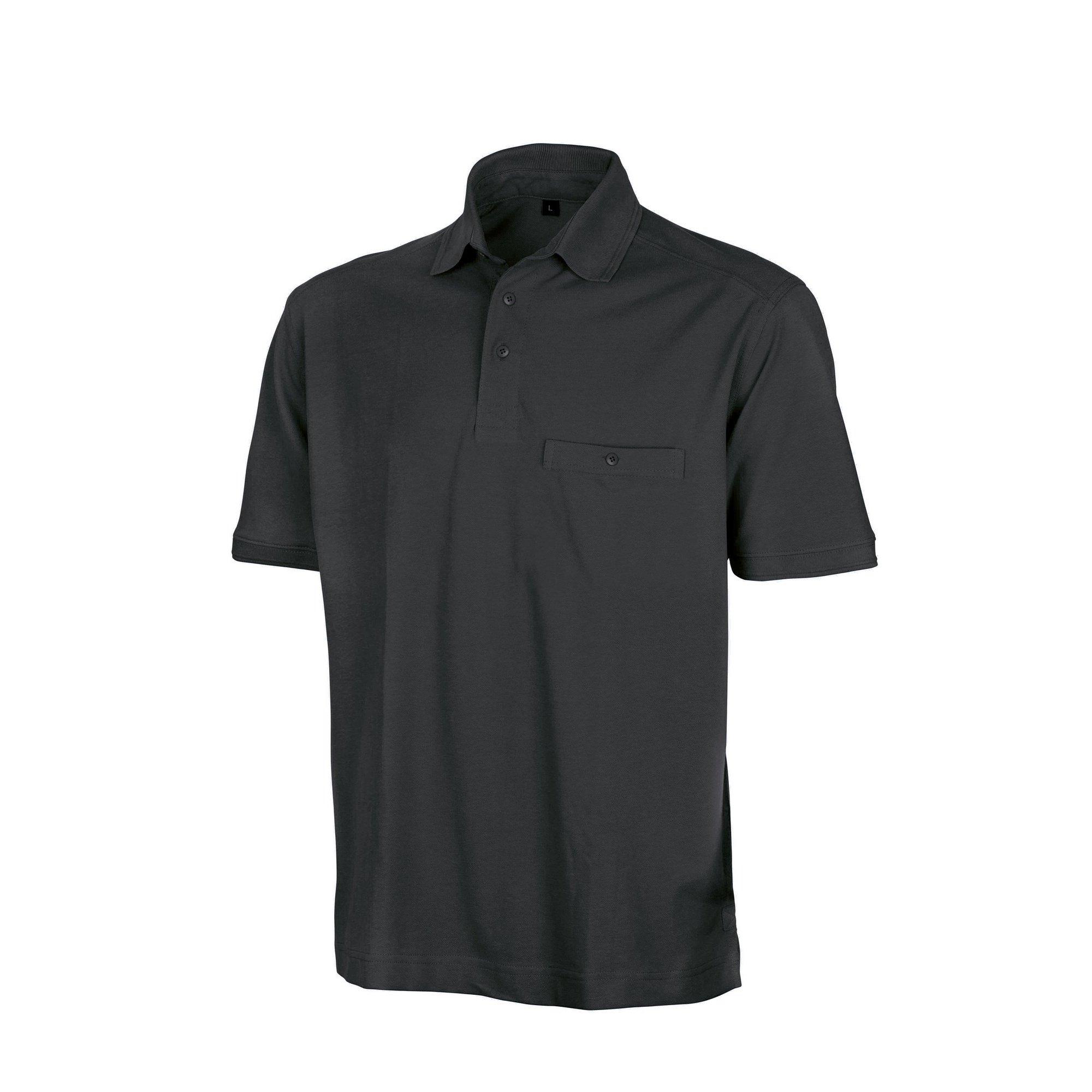 Image of Workguard Apex Kurzarm Polo Shirt Herren Schwarz 5XL