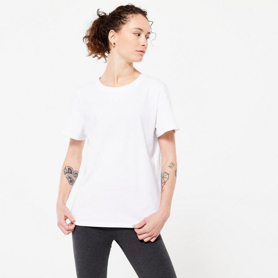 DOMYOS  T-shirt donna regular fit cotone 