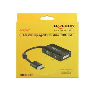 DeLock  Adapter Displayport zu VGA HDMI DVI Passiv 