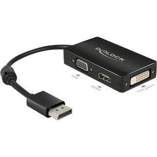 DeLock  Adapter Displayport zu VGA HDMI DVI Passiv 