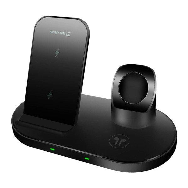 Image of 3-in-1 Ladestation Swissten Schwarz