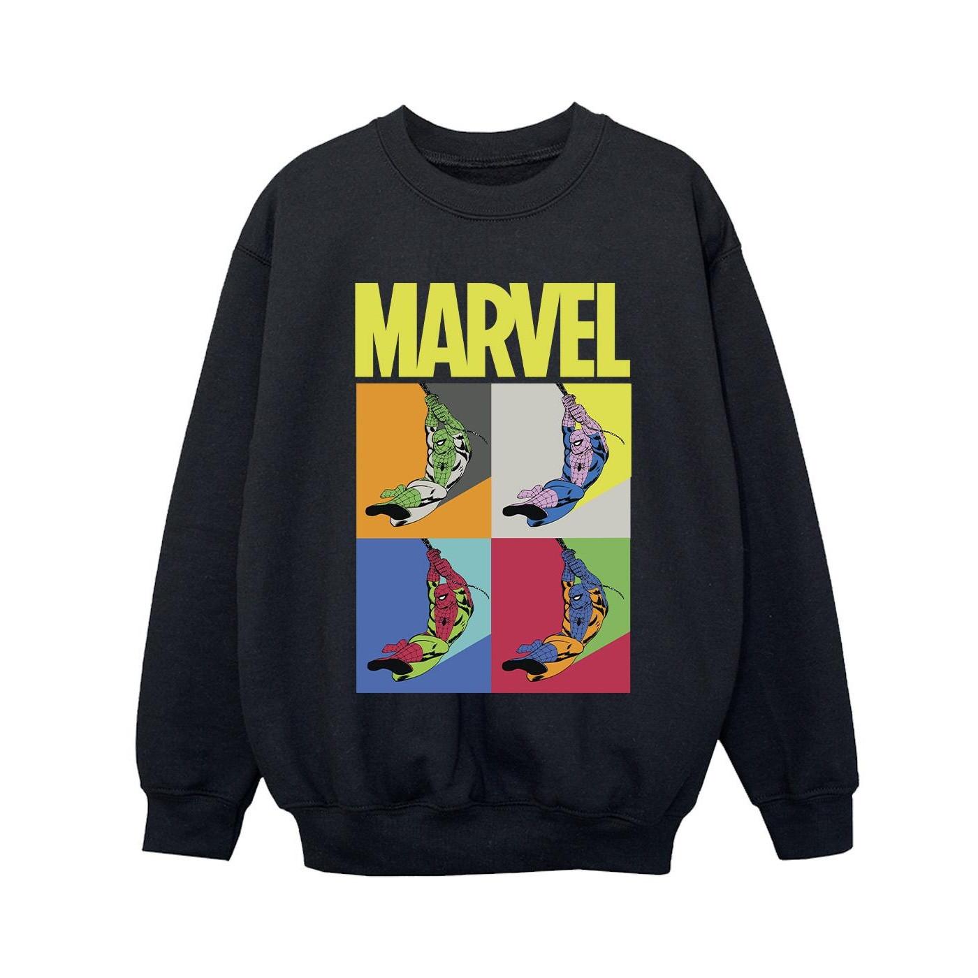 Image of Spiderman Pop Art Sweatshirt Jungen Schwarz 152-158