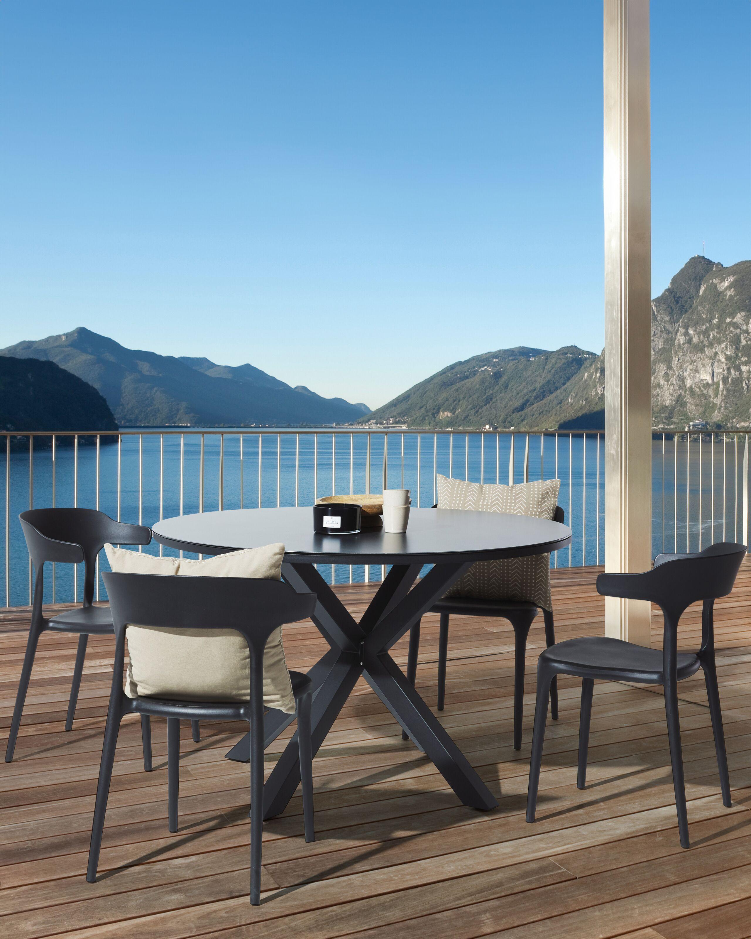 Beliani Lot de 4 chaises de jardin en Polypropylène Moderne GUBBIO  