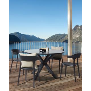 Beliani Lot de 4 chaises de jardin en Polypropylène Moderne GUBBIO  