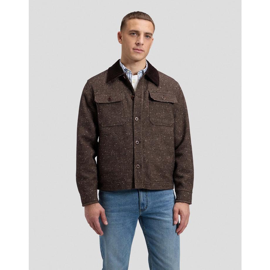 Overshirt Cord Collar Mix