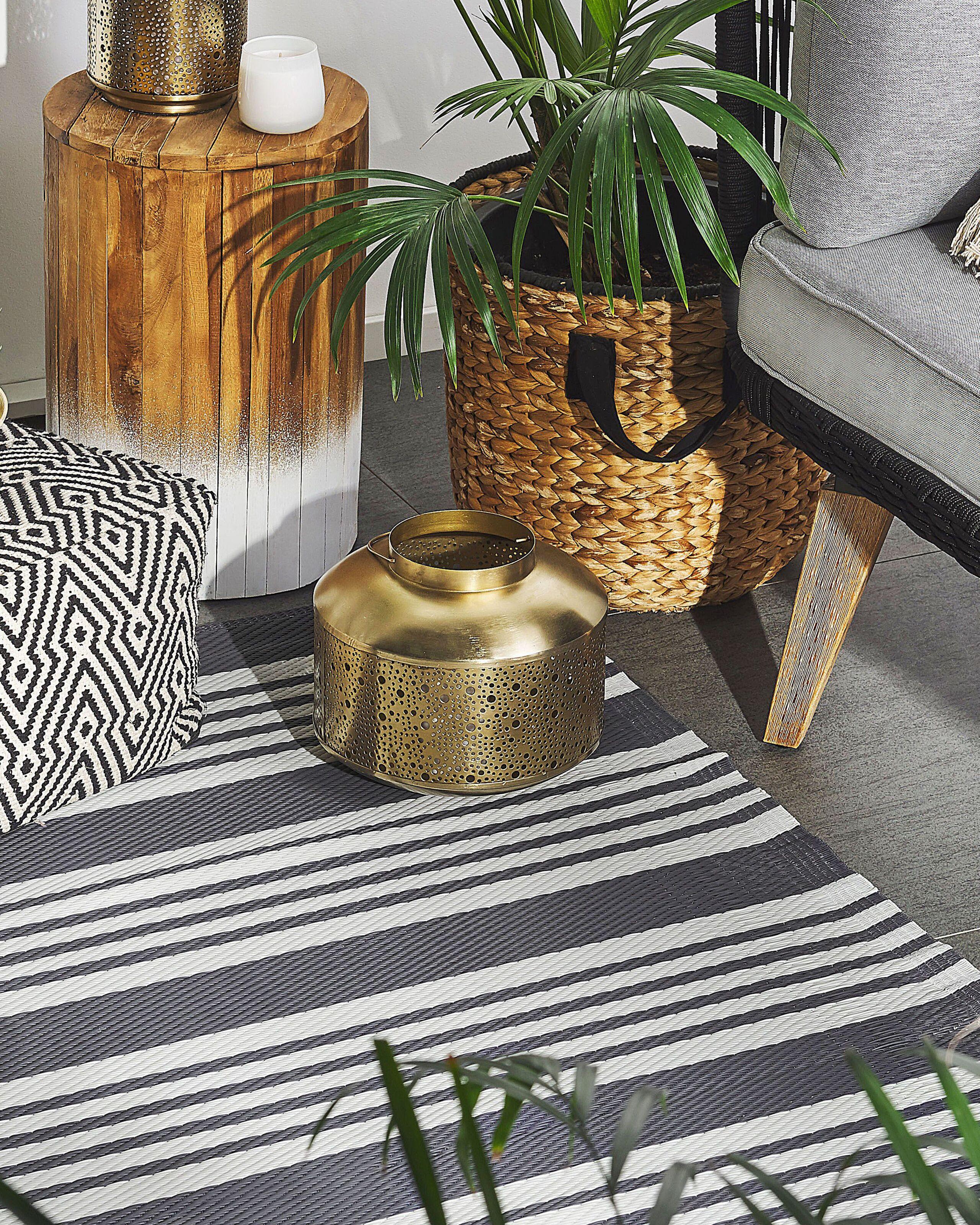 Beliani Tapis d'extérieur en Polypropylène Traditionnel DELHI  