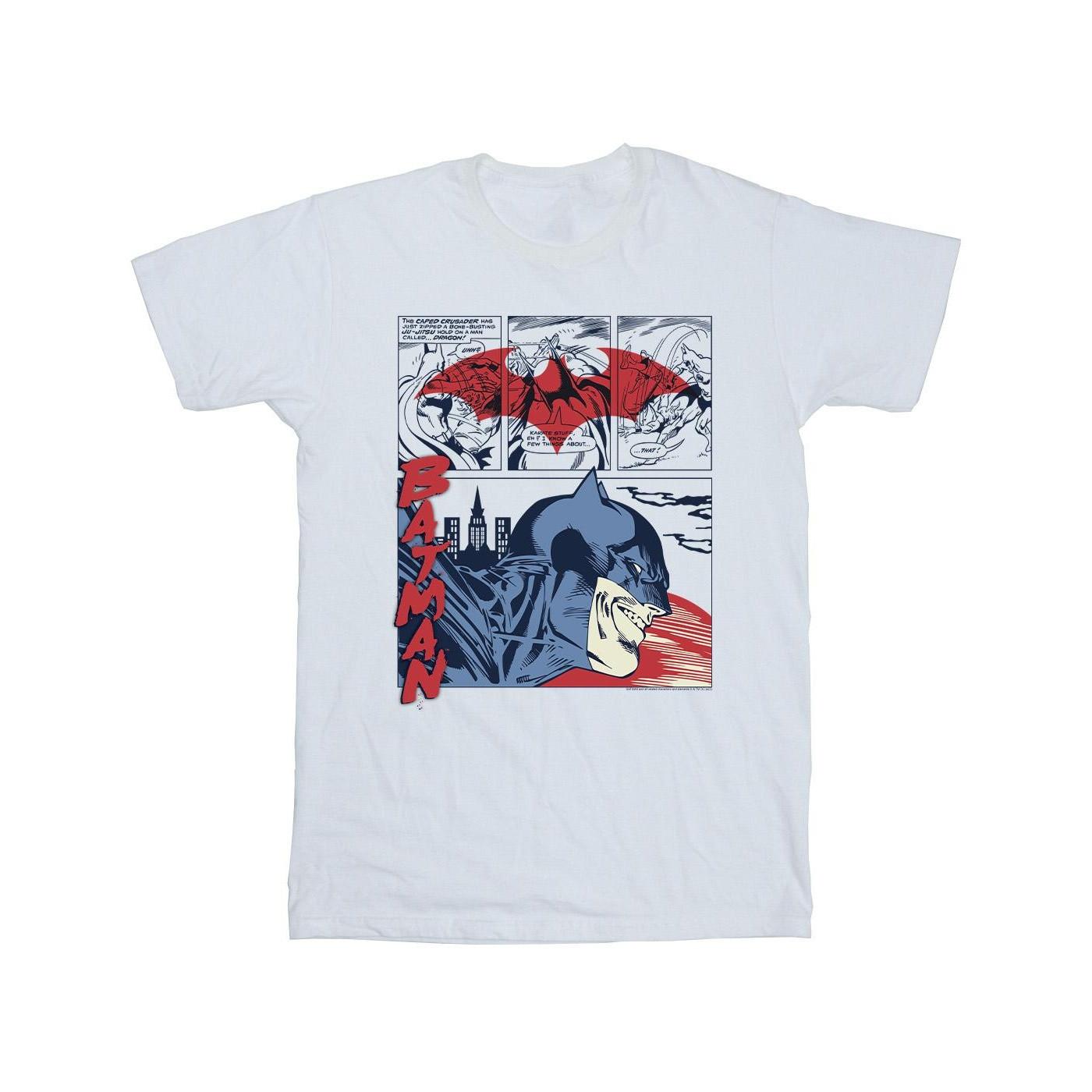 Image of Batman Comic Strip Tshirt Mädchen Weiss 152-158