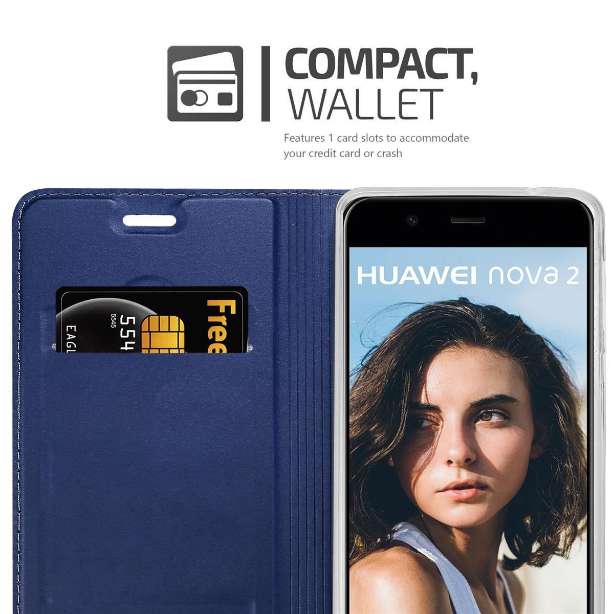 Cadorabo  Housse compatible avec Huawei NOVA 2 - Coque de protection avec fermeture magnétique, fonction de support et compartiment pour carte 