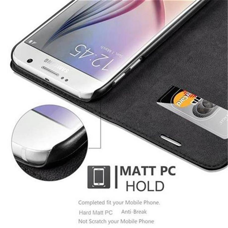 Cadorabo  Housse compatible avec Samsung Galaxy S6 - Coque de protection avec fermeture magnétique, fonction de support et compartiment pour carte 
