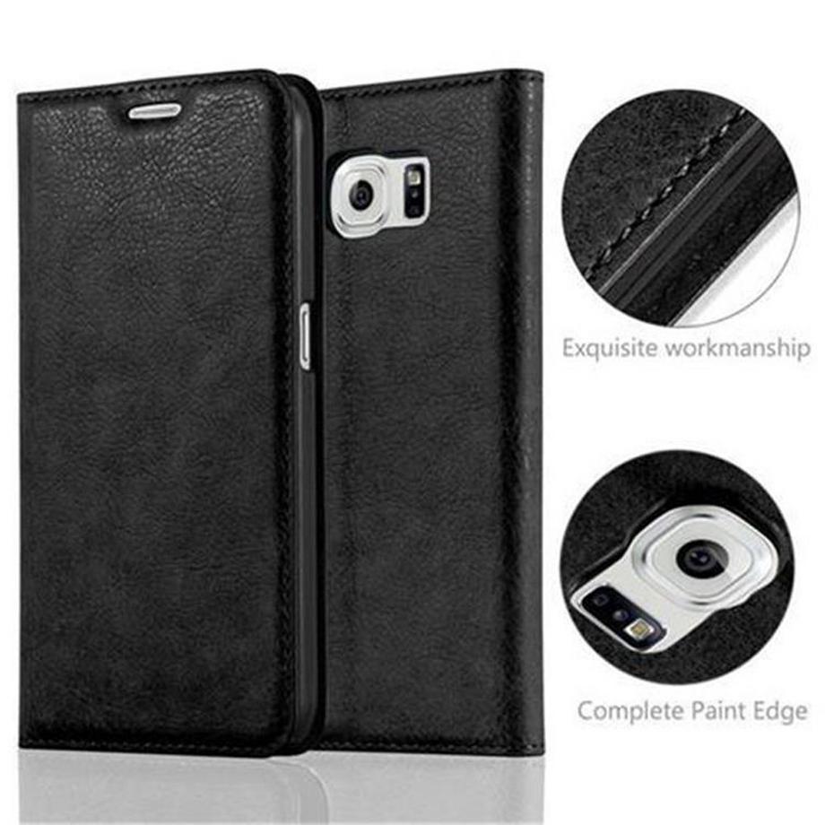 Cadorabo  Housse compatible avec Samsung Galaxy S6 - Coque de protection avec fermeture magnétique, fonction de support et compartiment pour carte 