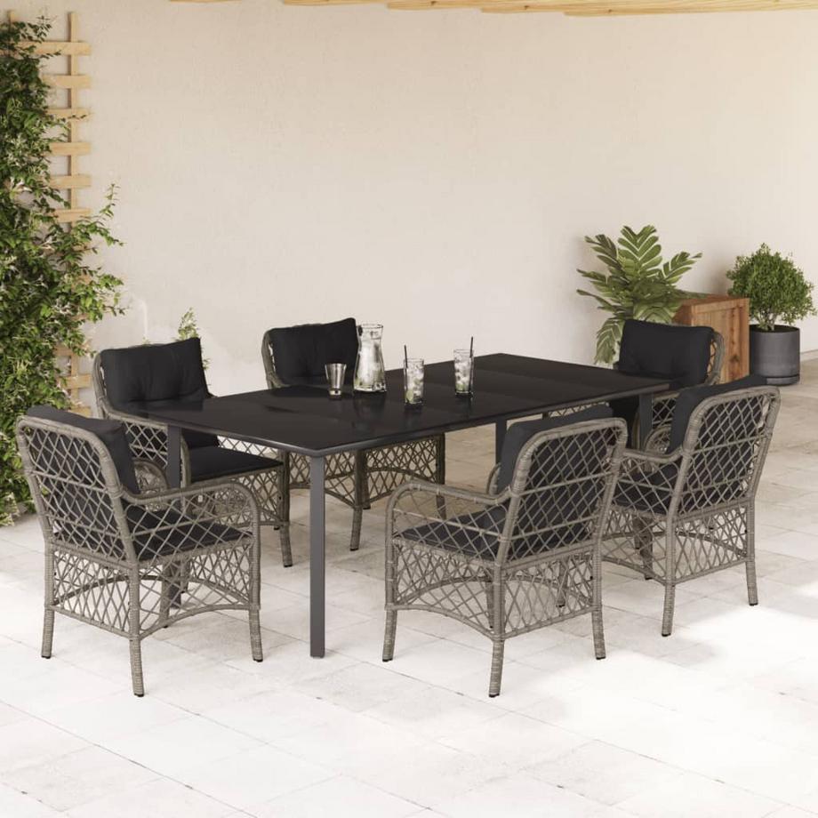 VidaXL set da pranzo da giardino Polirattan  