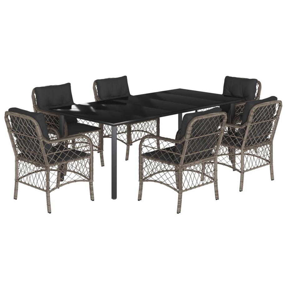 set da pranzo da giardino Polirattan