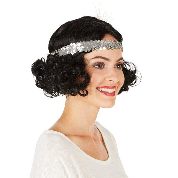Tectake  Perruque  Charleston avec bandeau 