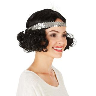 Tectake  Parrucca da donna - Charleston con fascia per capelli 