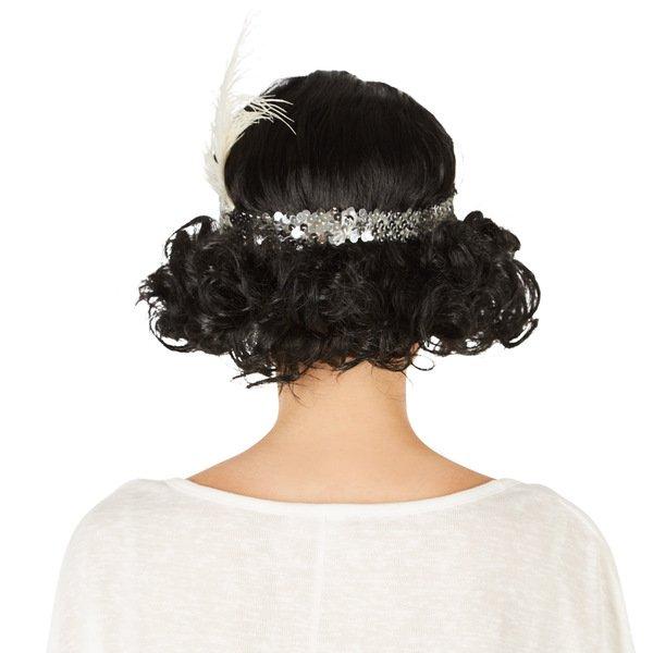 Tectake  Parrucca da donna - Charleston con fascia per capelli 