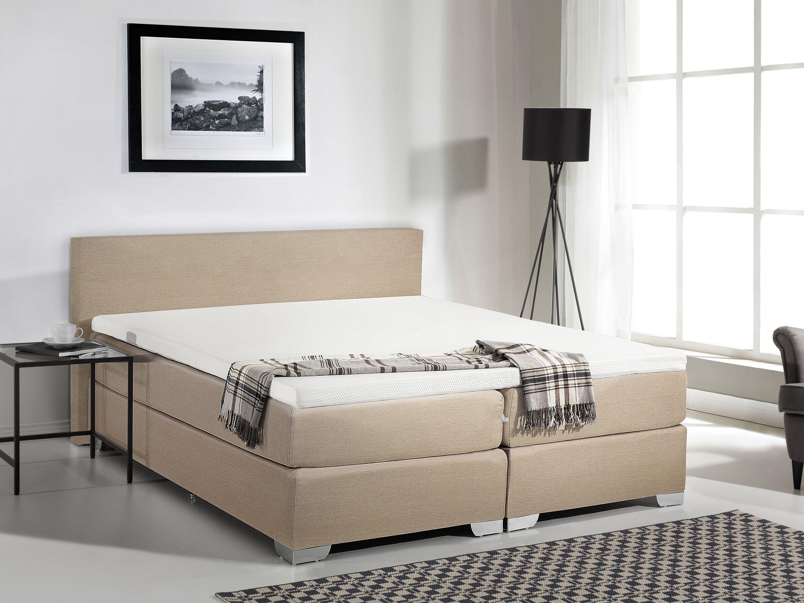 Beliani Boxspring Bett aus Polyester Modern PRESIDENT  