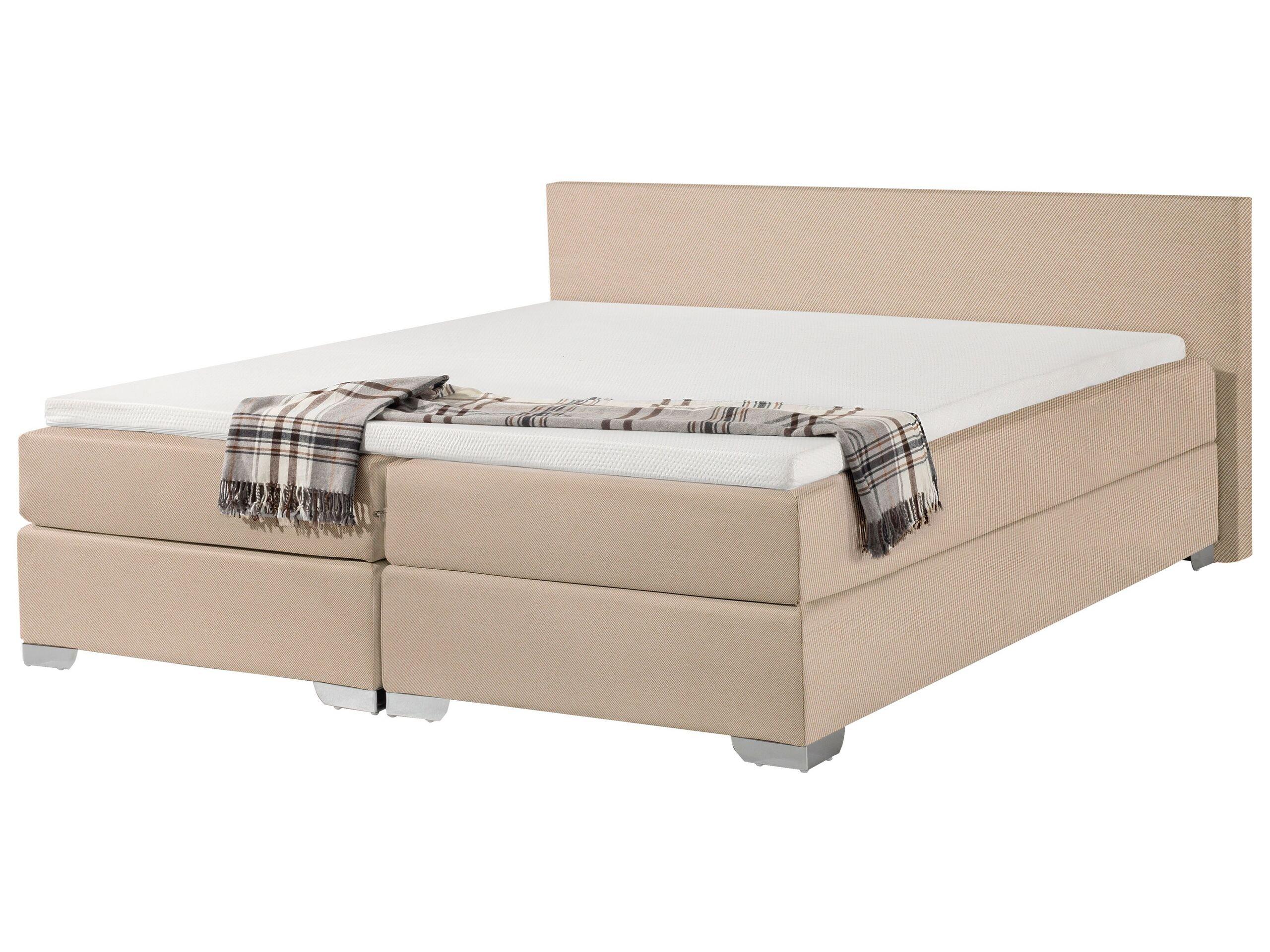 Beliani Boxspring Bett aus Polyester Modern PRESIDENT  