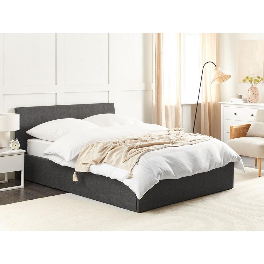 Beliani Letto contenitore en Tessuto  ORBEY  