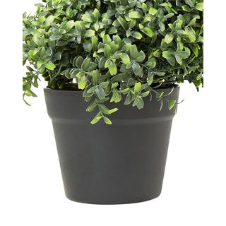 Beliani Kunstpflanze aus Kunststoff BUXUS SPIRAL TREE  