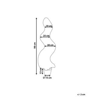 Beliani Kunstpflanze aus Kunststoff BUXUS SPIRAL TREE  