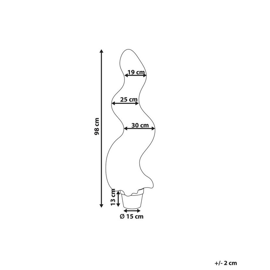 Beliani Plante artificielle en Matière synthétique  BUXUS SPIRAL TREE  