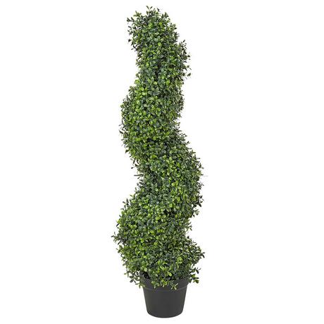 Beliani Kunstpflanze aus Kunststoff BUXUS SPIRAL TREE  