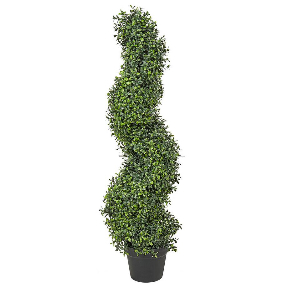 Beliani Plante artificielle en Matière synthétique  BUXUS SPIRAL TREE  