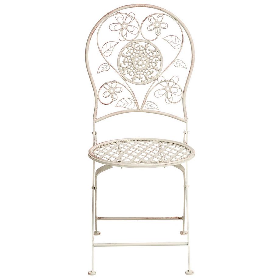 Beliani Lot de 2 chaises de jardin en Métal Rétro YAVIZA  