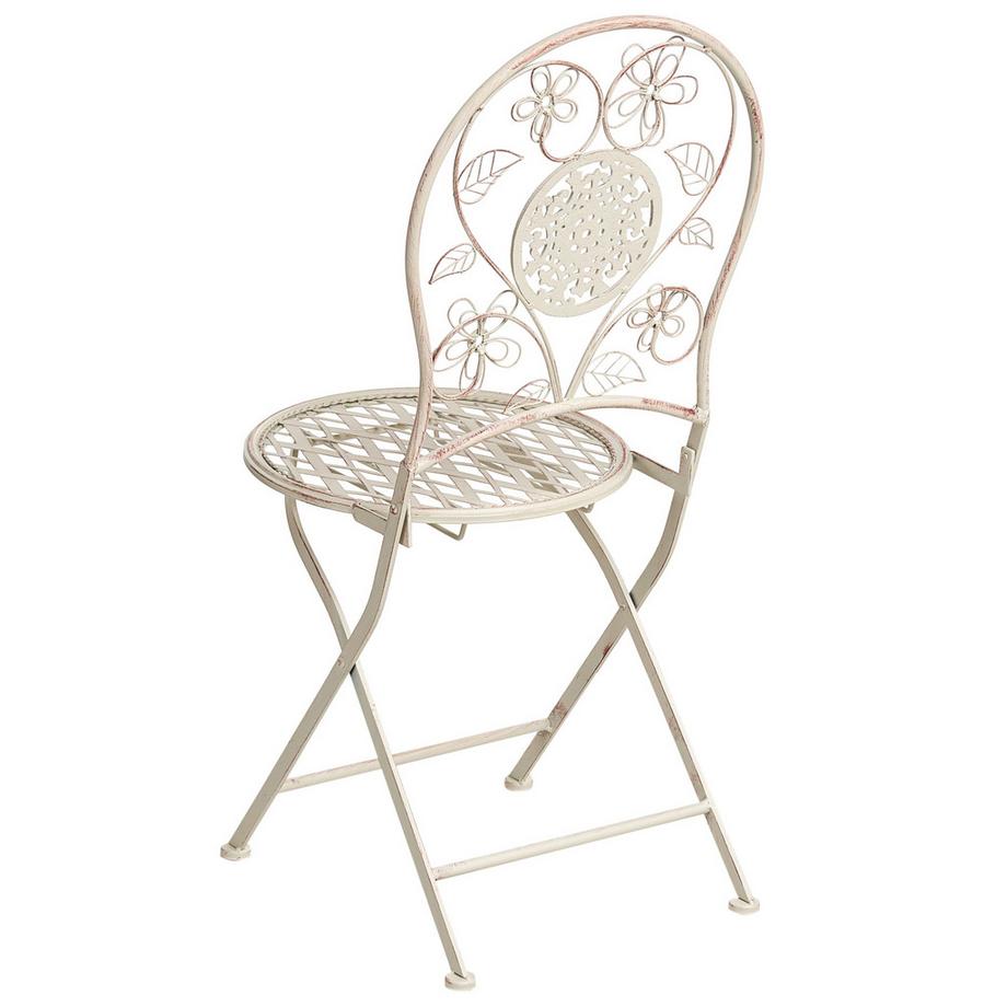 Beliani Lot de 2 chaises de jardin en Métal Rétro YAVIZA  