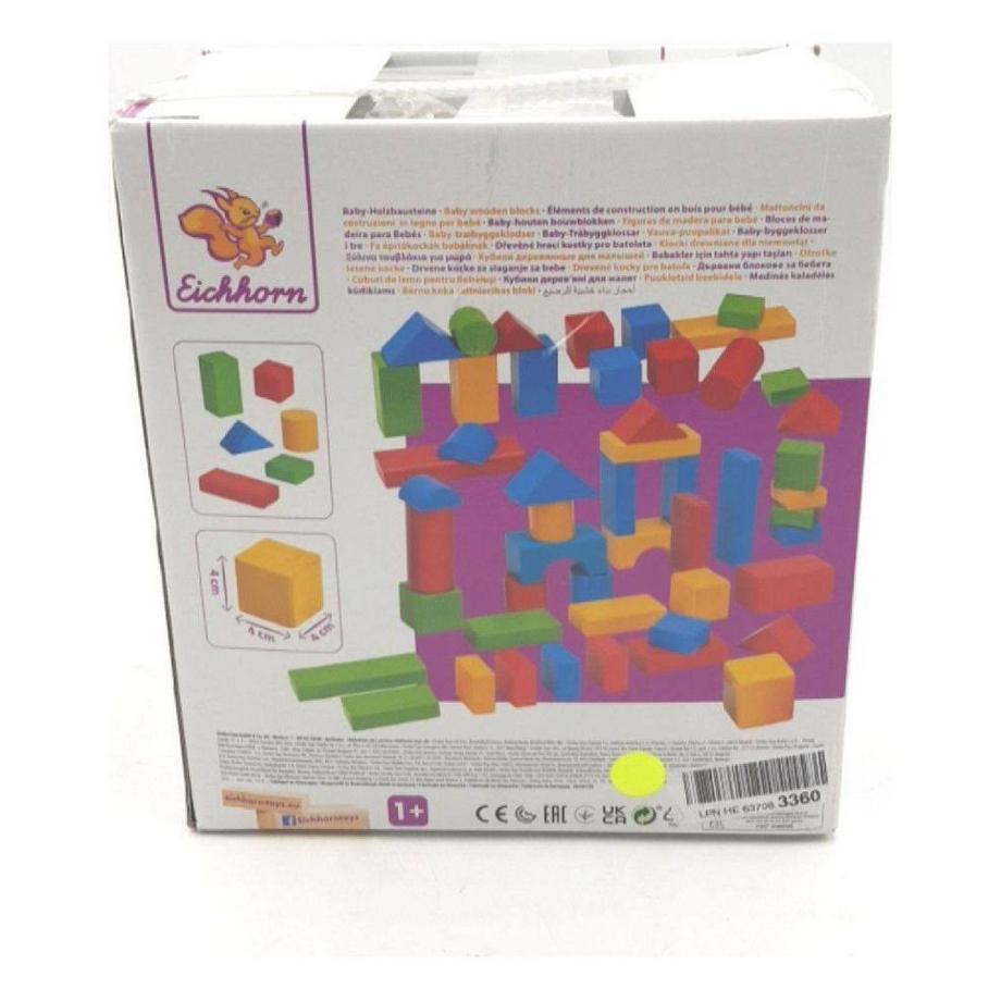 Eichhorn  Bunte Holzbausteine Baby (50Teile) 