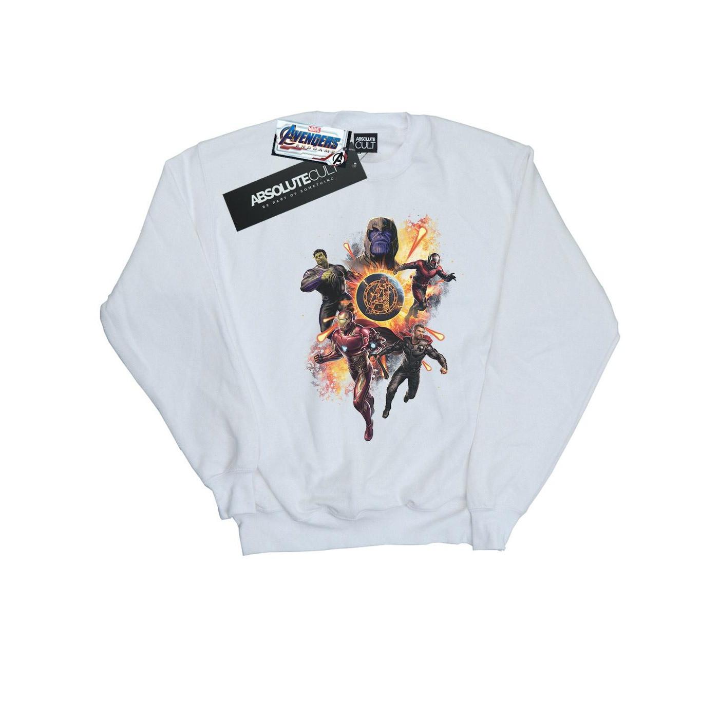 Image of Avengers Endgame Explosion Team Sweatshirt Damen Weiss XL