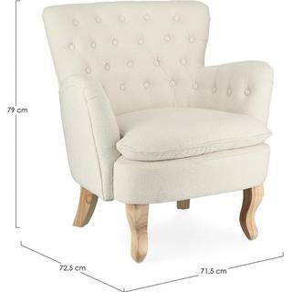 mutoni Fauteuil Orlins crème  