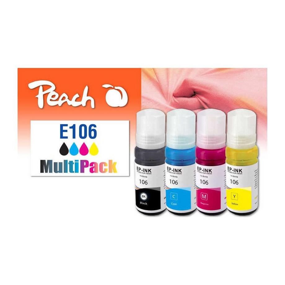 Peach  321325 cartuccia d'inchiostro 4 pz Compatibile Resa standard Nero, Ciano, Magenta, Giallo 