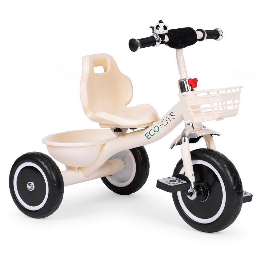 Northio  Tricycle avec poignées antidérapantes, cloche, panier 