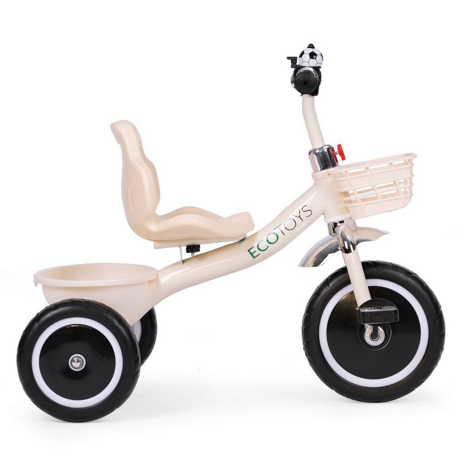 Northio  Tricycle avec poignées antidérapantes, cloche, panier 