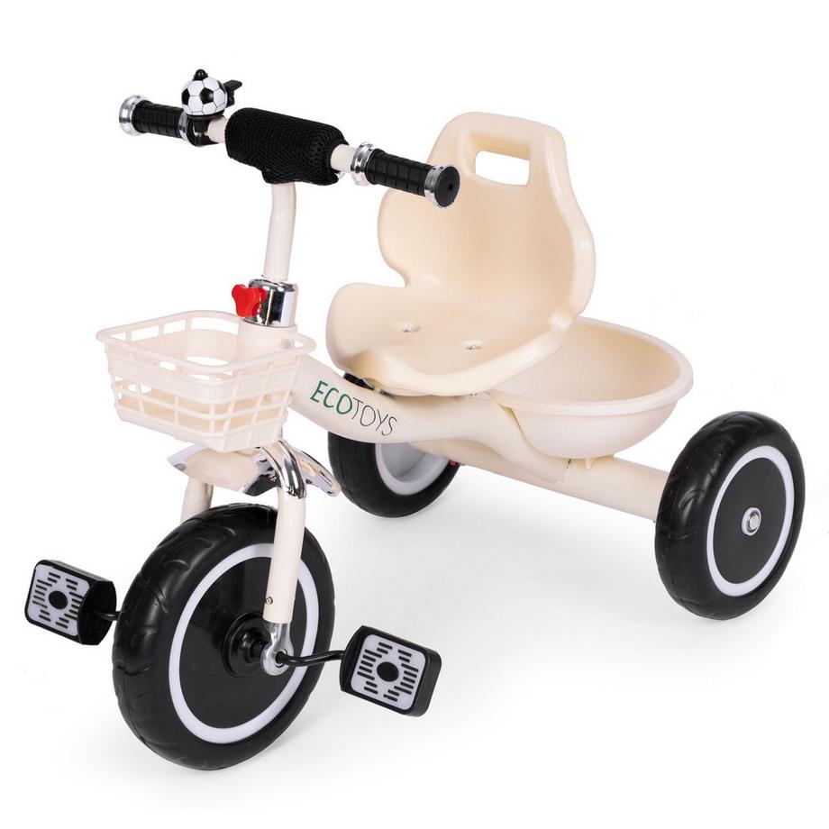 Northio  Tricycle avec poignées antidérapantes, cloche, panier 