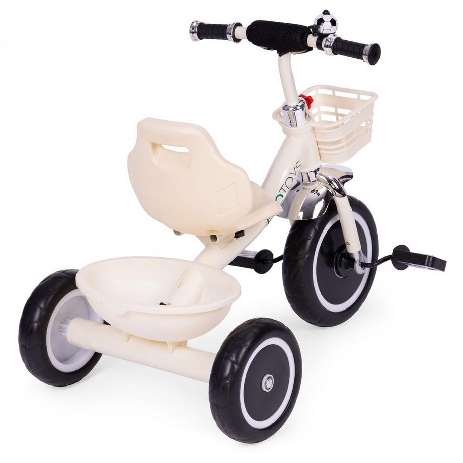 Northio  Tricycle avec poignées antidérapantes, cloche, panier 