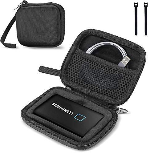 Image of Festplatten Trage Tasche Für Samsung T7 Touch-ssd (500gb1tb2tb) Stoßfest Hart Hülle Organizer Für Unisex Schwarz 11