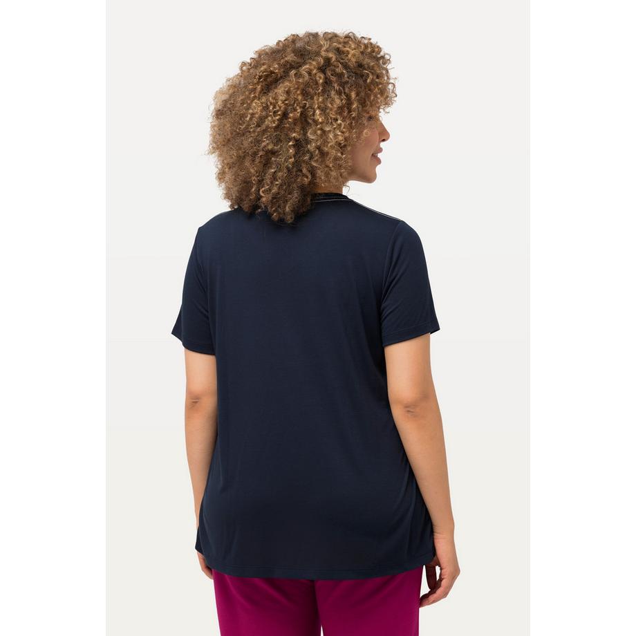 Ulla Popken Antibakterielles V-Ausschnitt Halbarm Funktionsshirt  