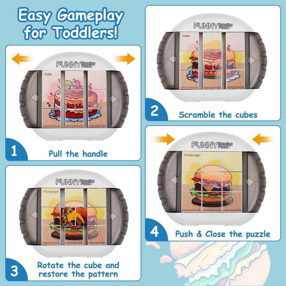 Activity-board  4 in 1 Puzzles Lernspielzeug Motorikspielzeug 