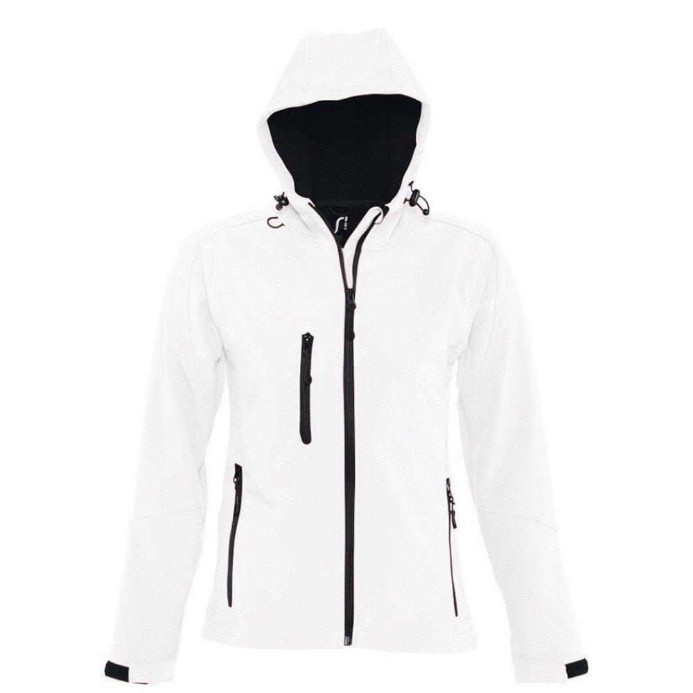 Image of Replay Softshelljacke Mit Kapuze, Atmungsaktiv, Winddicht, Wasserabweisend Damen Weiss M