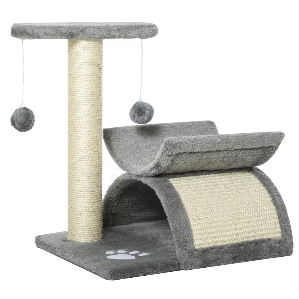 PawHut - Arbre à gratter, One Size, Gris
