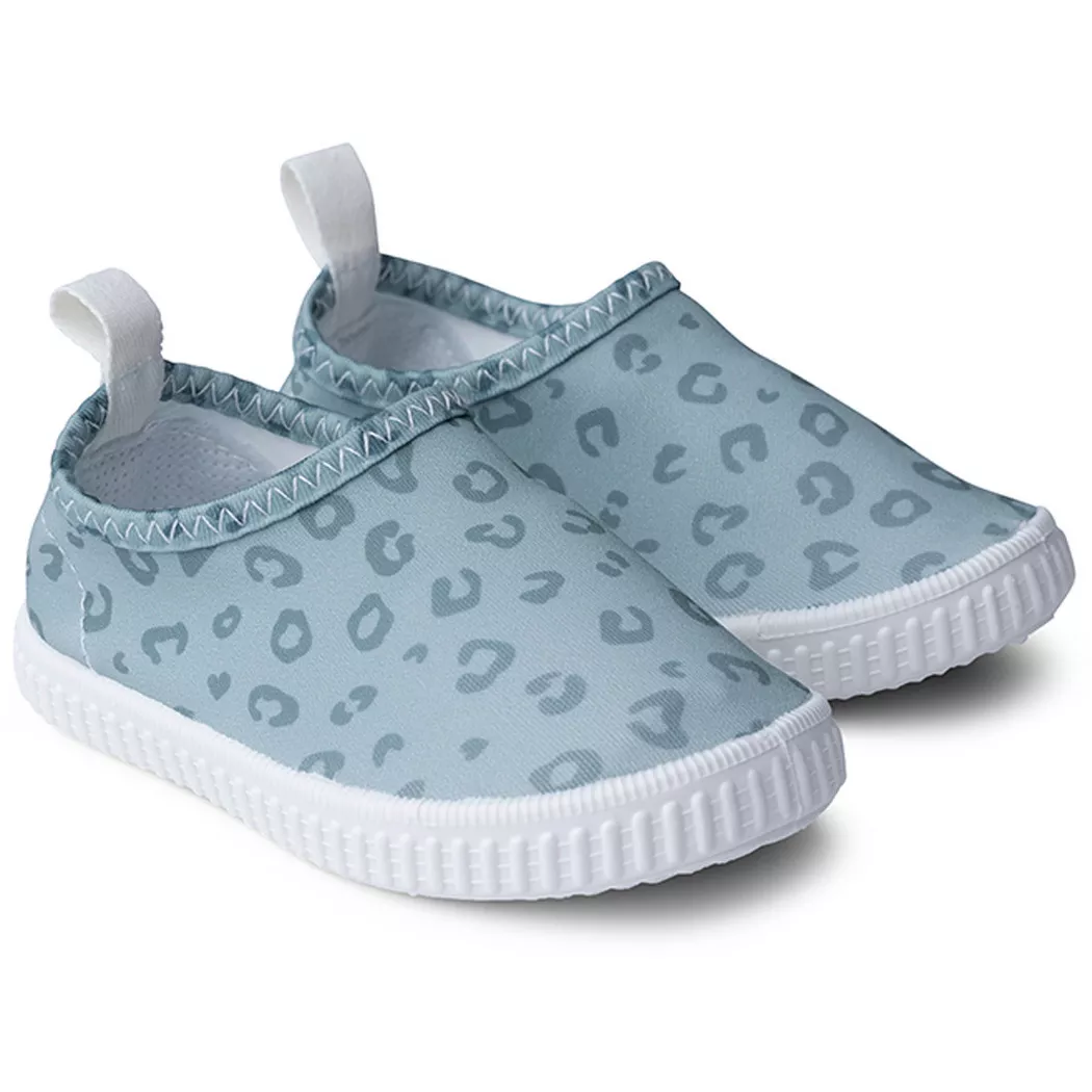 Swim Essentials - Badeschuhe Green Leopard, One Size, Multicolor