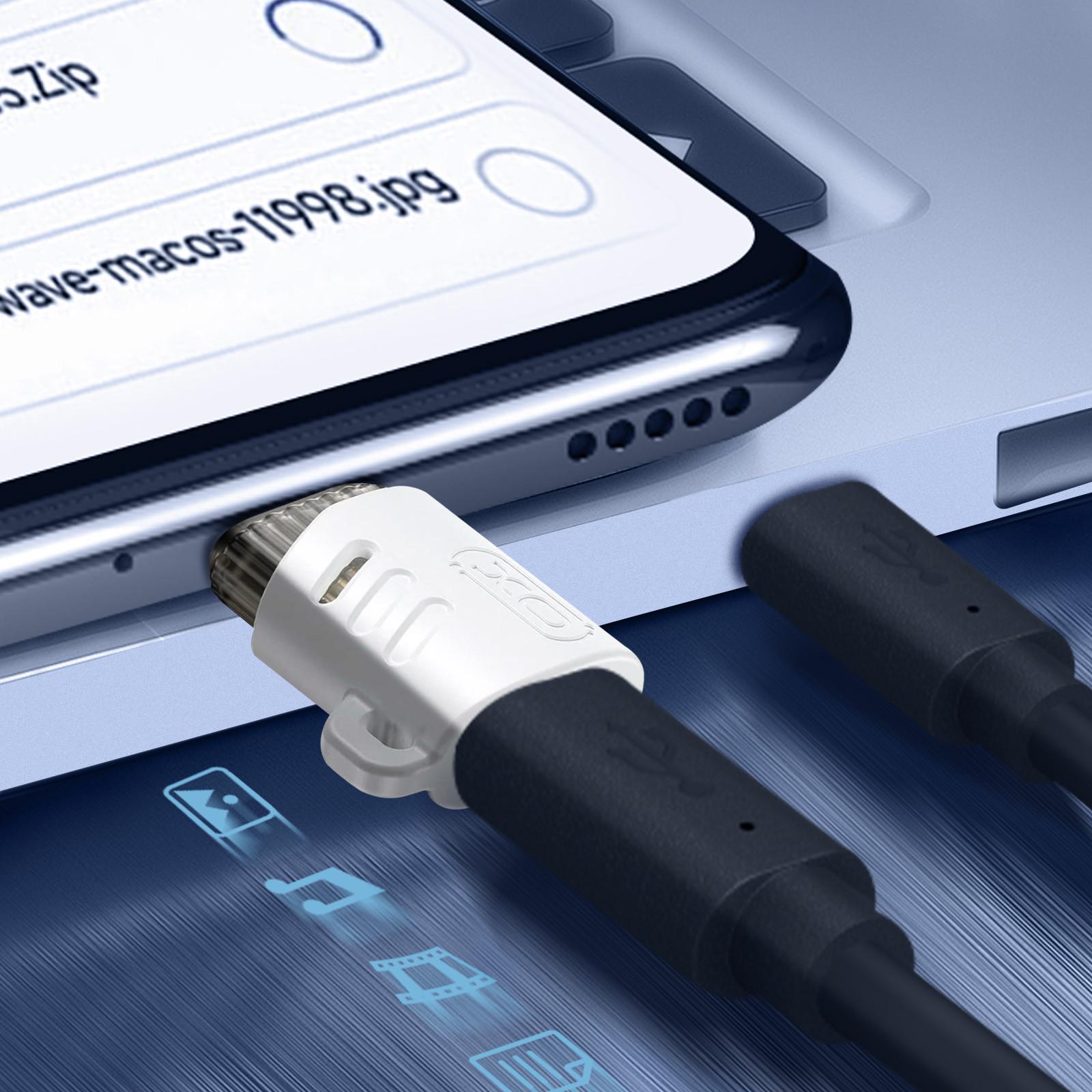 Avizar  USB-C / Micro-USB Adapter Weiß 