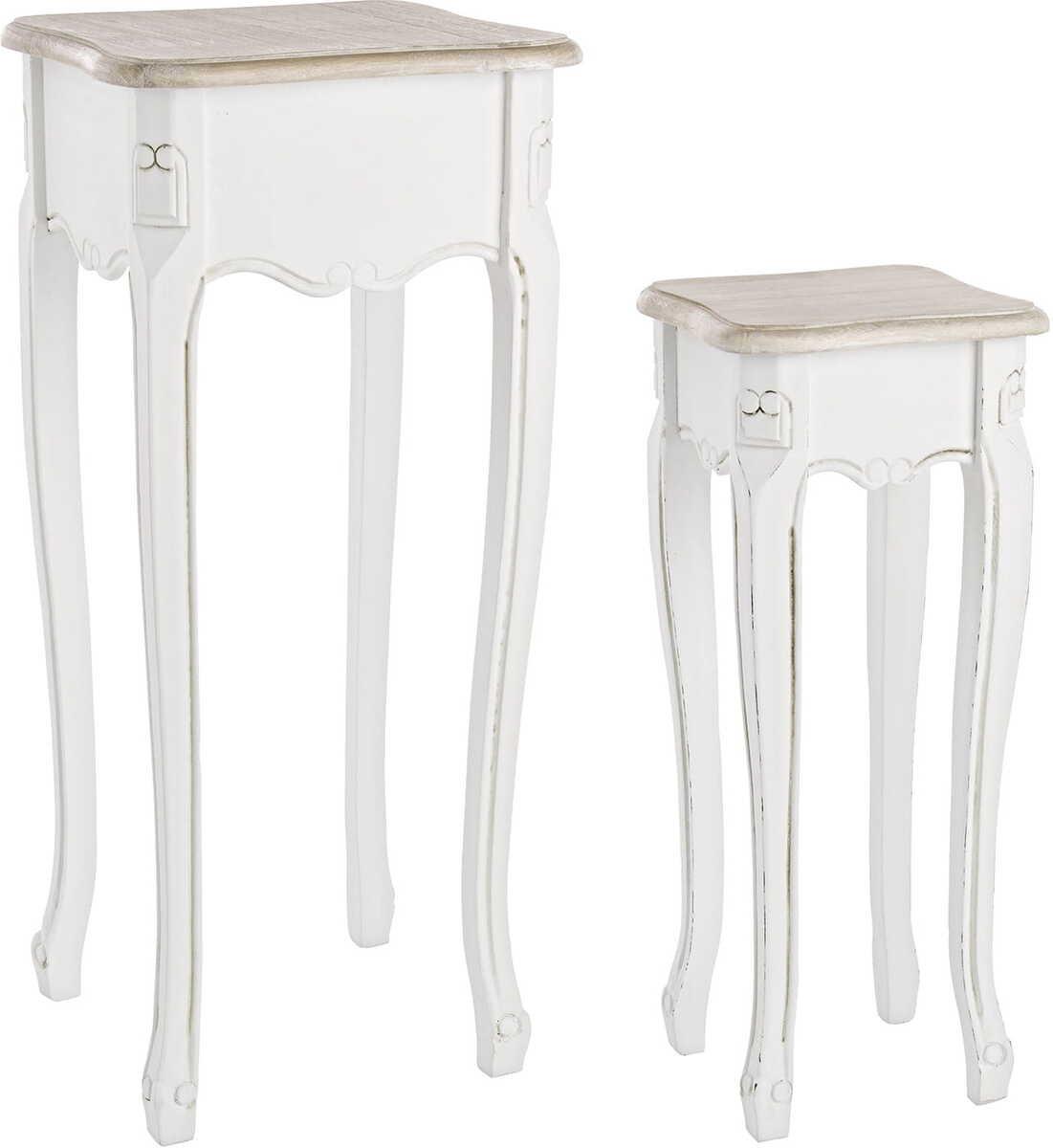 mutoni Table d&#039;appoint Justine (lot de 2)  