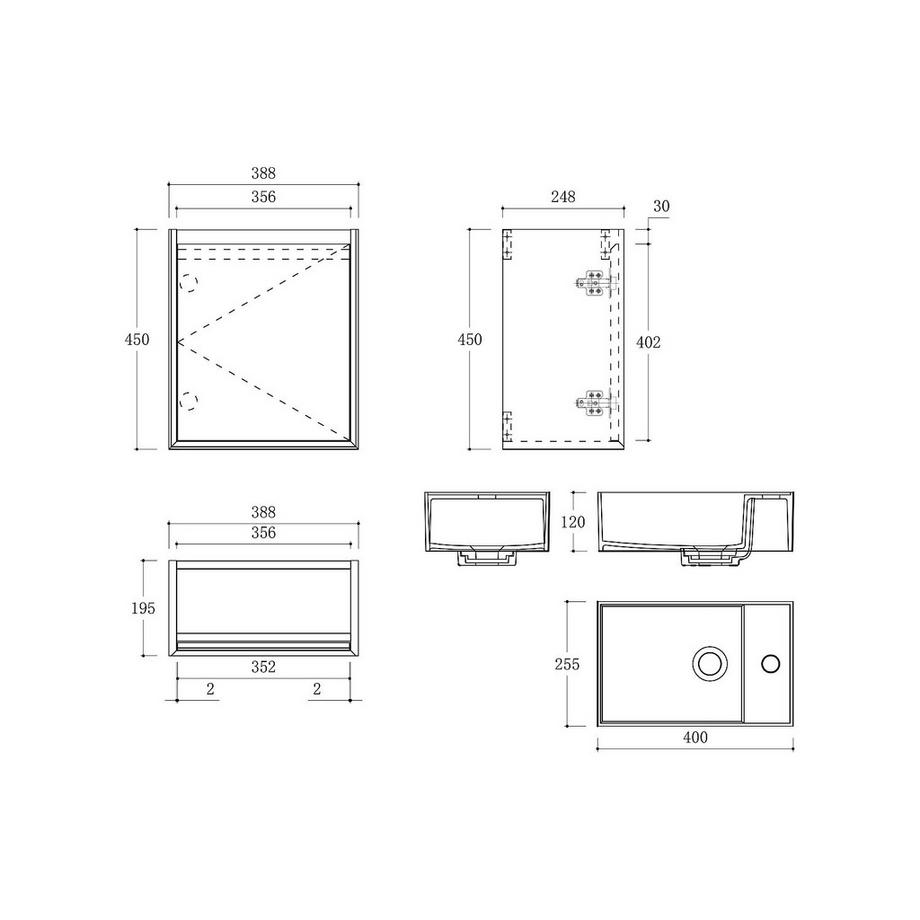 Vente-unique Meuble lave main SOREL  
