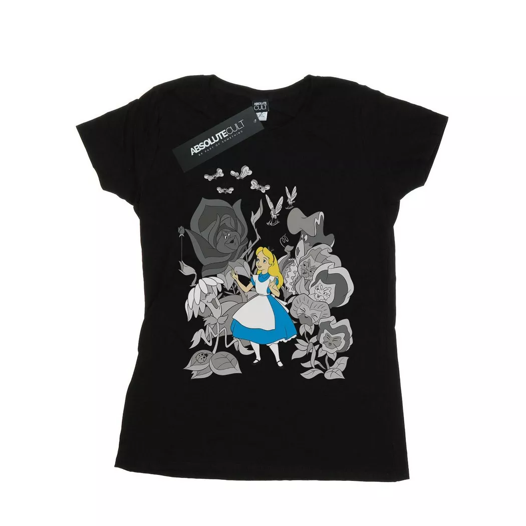 Disney - Alice in Wonderland TShirt, für Damen, Schwarz, Größe XL
