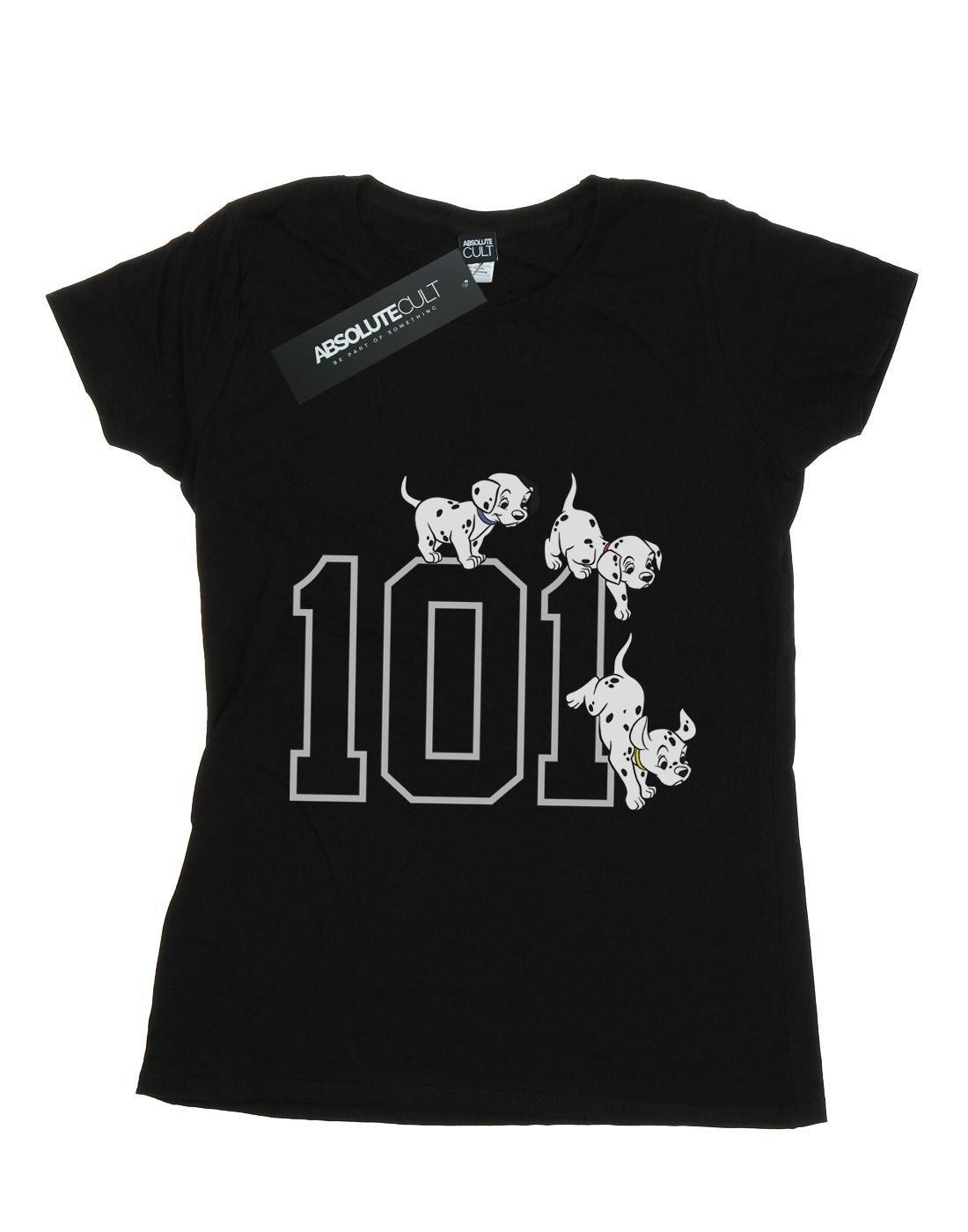 Image of 101 Dalmatians 101 Doggies Tshirt Damen Schwarz S