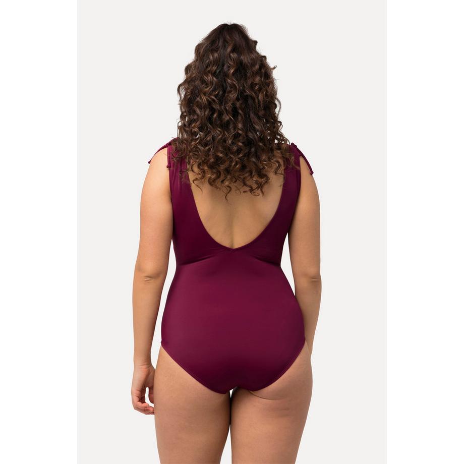 Ulla Popken Costume da bagno floreale coppe morbide scollo a cuore  