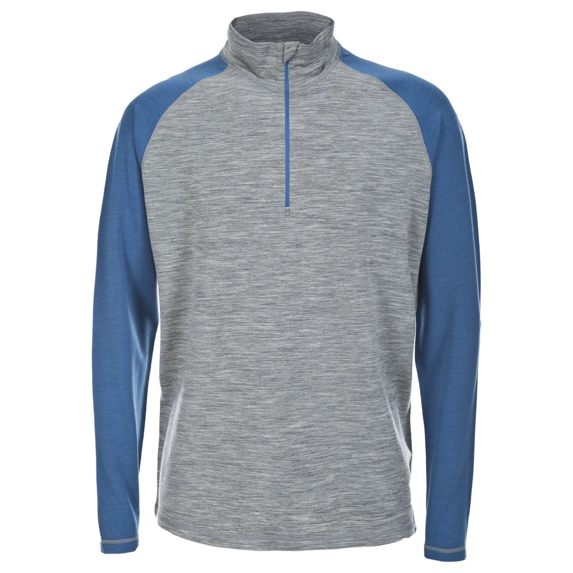 Image of Hex Langarmtop Mit Reißverschluss Bis Zur Brust Herren Taubengrau XXS